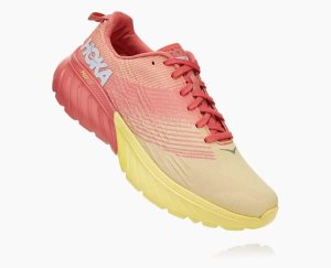 Hoka One One Women's Mach 3 Running Shoes Red/Yellow - AU CAHX